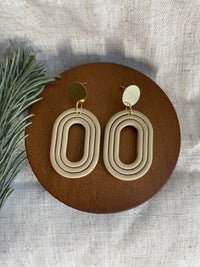 Embossed oval