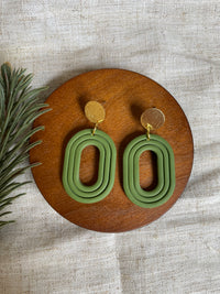 Embossed oval
