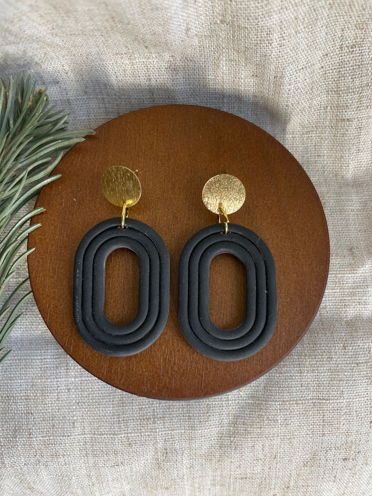 Embossed oval